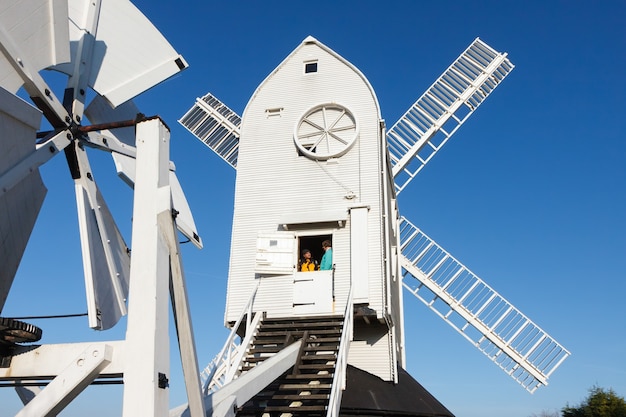 Moulin à vent de Jill un jour d'hiver