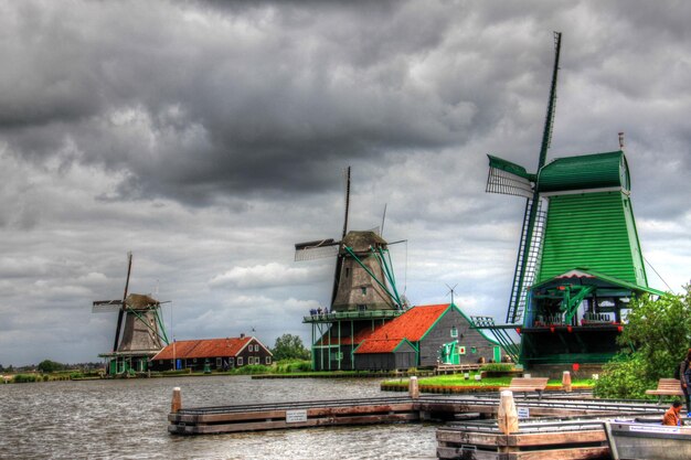 Photo des moulins à vent à la zaanse schans