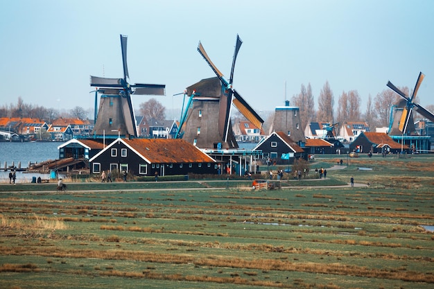 Moulins à vent à Zaanse Schans