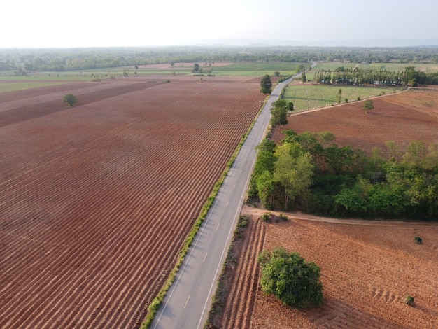Mountainside farmland in rural Thailand, Photographie de paysage et Photographie de drone