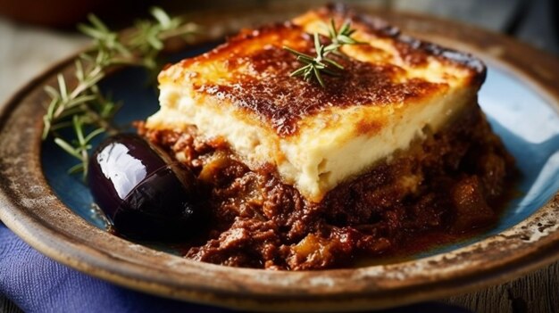 La moussaka est un plat traditionnel grec.