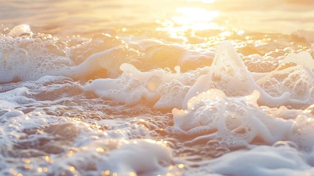 Mousse de vagues de plage