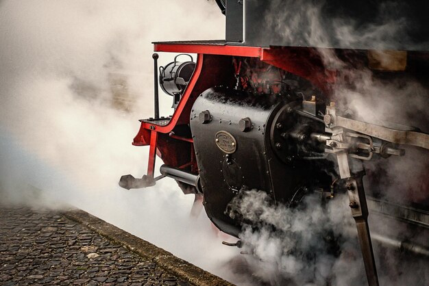 Mouvement flou de la fumée du train