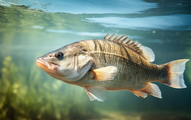 Le mouvement gracieux d'un grand poisson