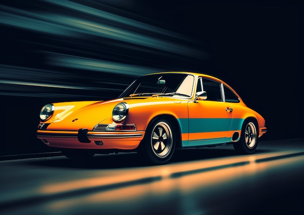 Le mouvement intentionnel de la caméra de la Porsche 911 Singer