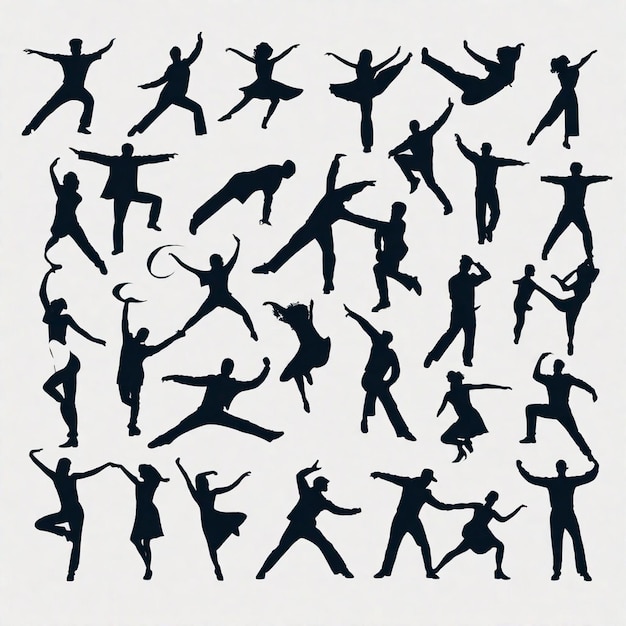 Photo mouvements de danse expressifs et chorégraphie