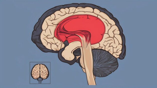 Photo mra et mrv de l'histoire du cerveau une femme de 61 ans présentée avec une hémorragie intracrânienne