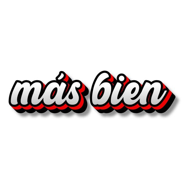 msbien Texte 3D argent rouge noir blanc fond photo JPG