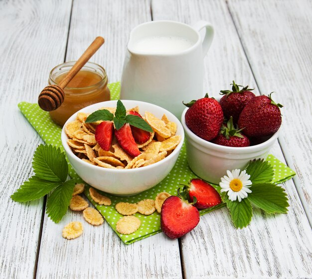 Muesli aux fraises