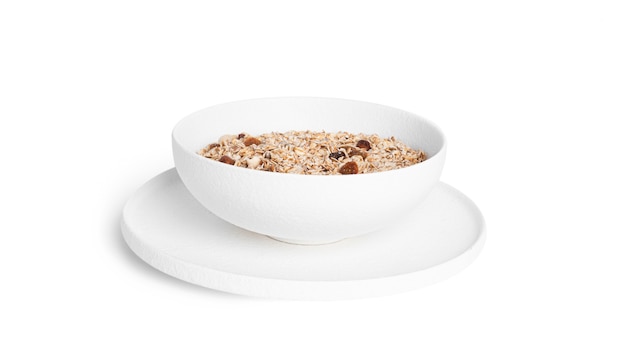 Muesli isolé. Granola isolé.