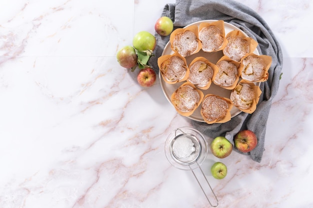 Muffin sharlotka aux pommes