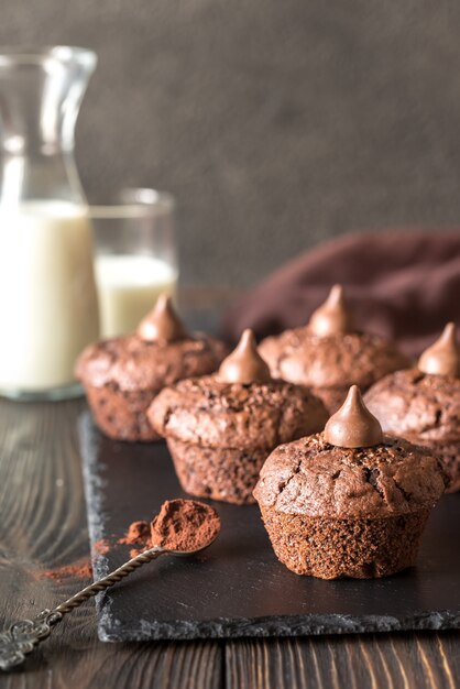 muffins au chocolat