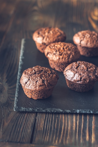 muffins au chocolat