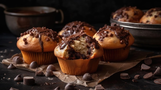 Muffins au chocolat