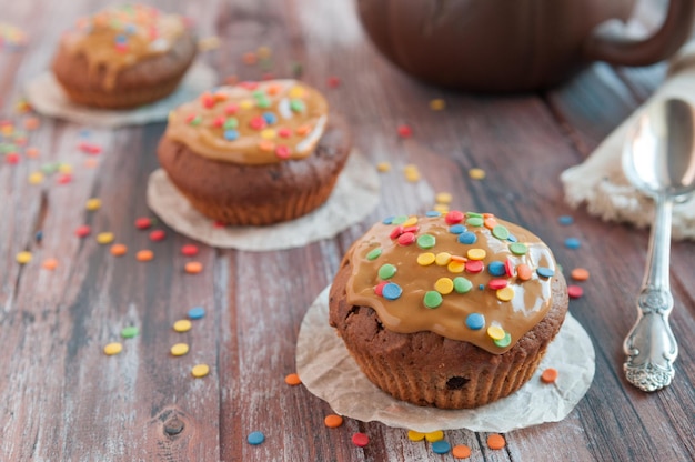 muffins au chocolat