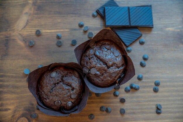 muffins au chocolat