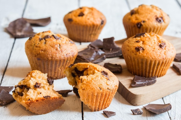 muffins au chocolat