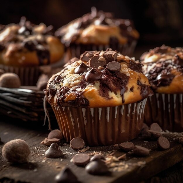 Muffins au chocolat