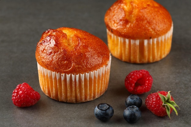 Muffins aux baies Petit-déjeuner copieux et sain