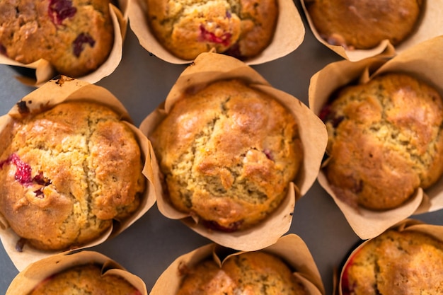 Muffins aux canneberges