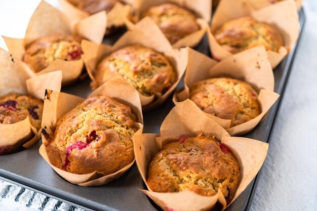 Muffins aux canneberges