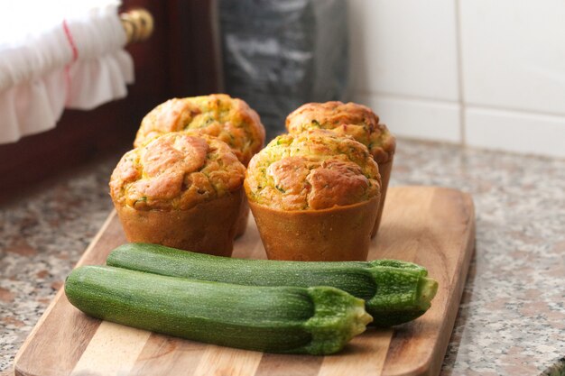 Muffins aux courgettes