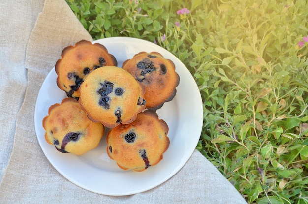 Muffins aux myrtilles maison Muffin frais