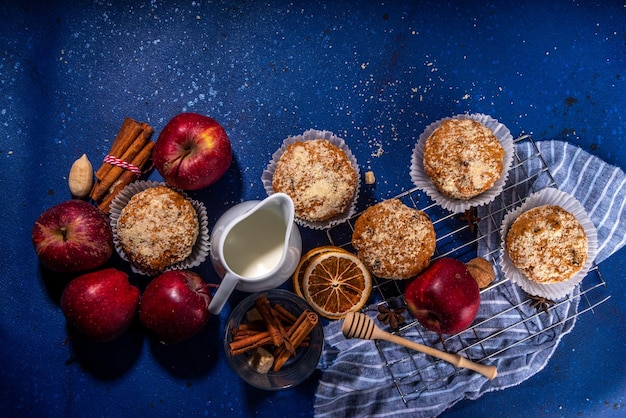 Muffins croustillants à la tarte aux pommes