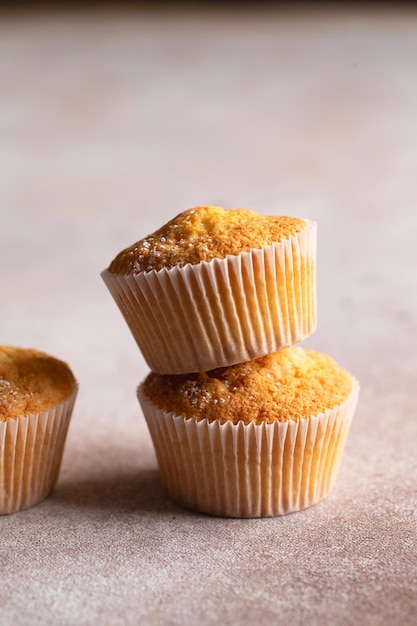 Muffins sucrés au sucre en poudre Boulangerie maison Muffins en capsules