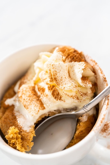 Mug cake à la citrouille