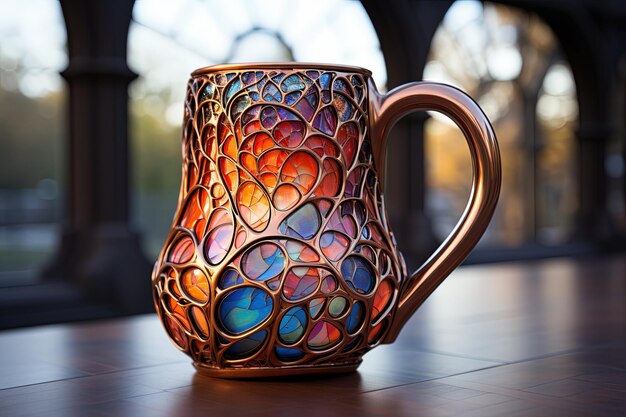 Mug gaudi a inspiré l'illustration générative ai