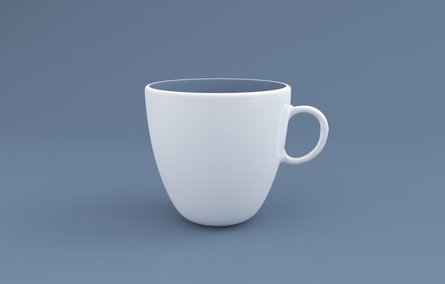 Mug réaliste rendu 3D