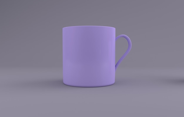 Mug réaliste rendu 3D