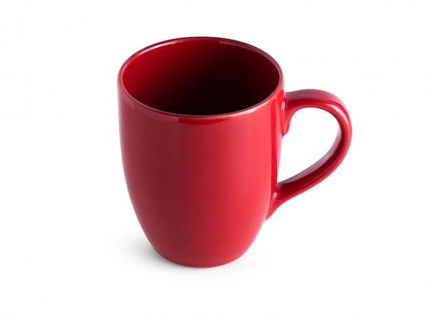 Mug rouge sur blanc