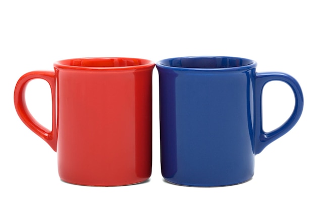 Mug rouge et bleu