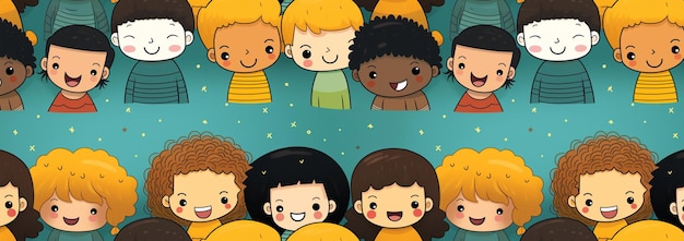 Multi-culturelle race diverses personnes arrière-plan animation colorée personnes diverses multiraciales