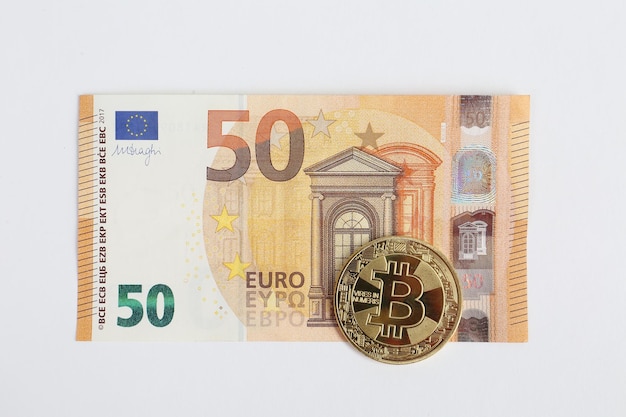 Multi Euro Dolar cash Différents types de billets de nouvelle génération bitcoin