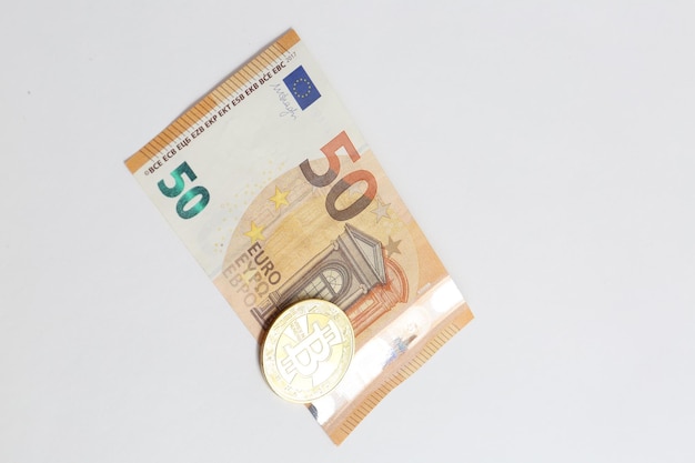 Multi Euro Dolar cash Différents types de billets de nouvelle génération bitcoin