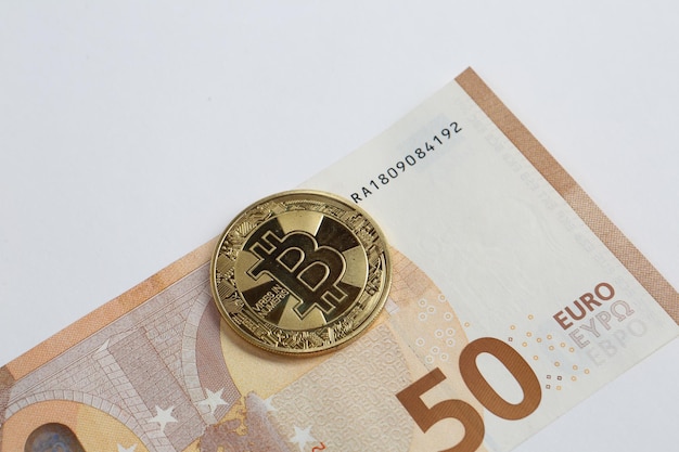 Multi Euro Dolar cash Différents types de billets de nouvelle génération bitcoin