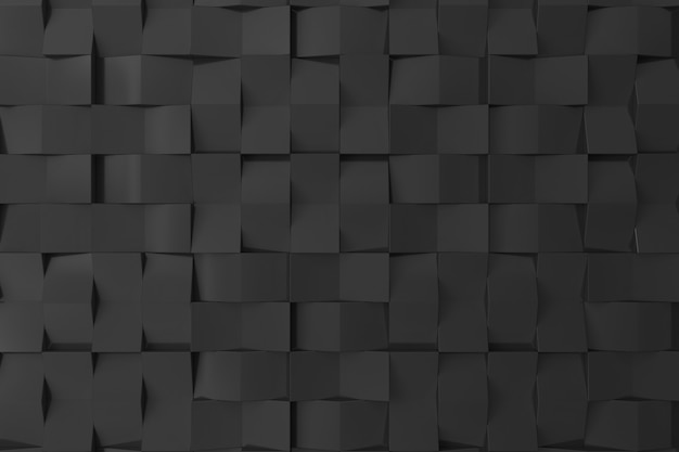 Mur 3d noir pour le fond