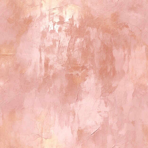 Photo mur arrafé avec une peinture blanche et rose dessus ai génératif