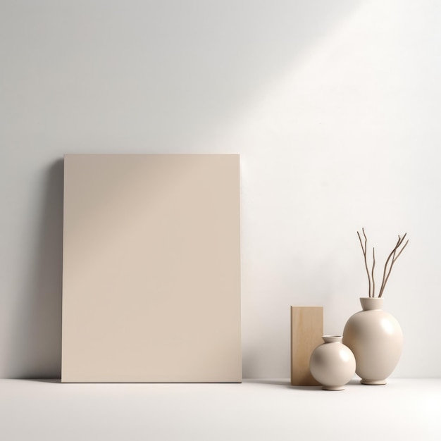 mur beige vide