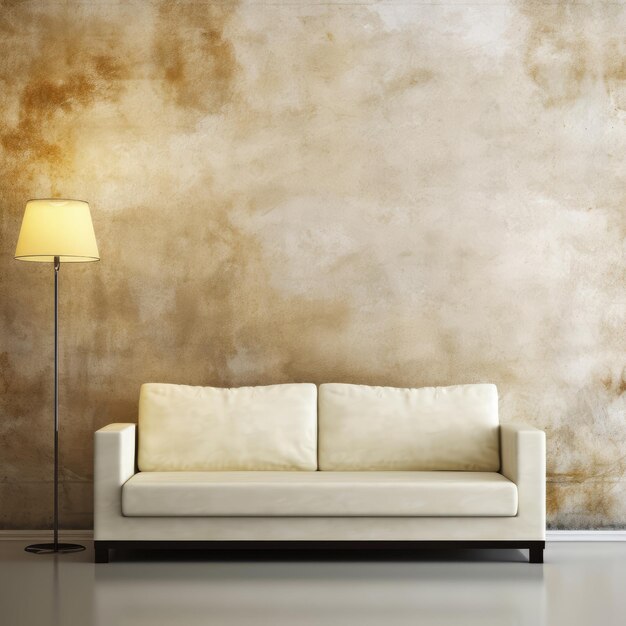 mur beige vide