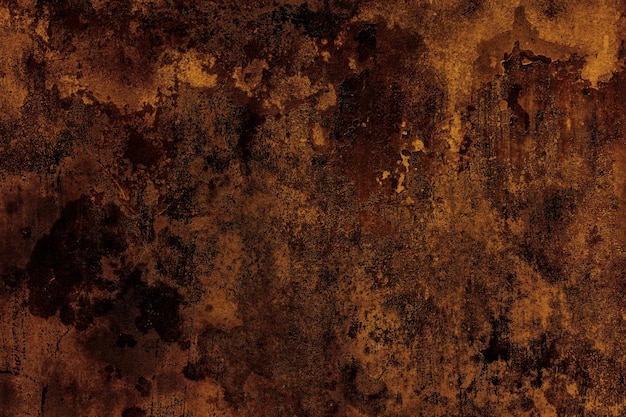 Mur de béton abandonné rustique brun foncé avec une texture grunge lourde