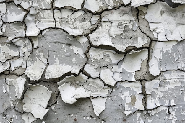 Mur en béton altéré avec texture de peinture s'effritant