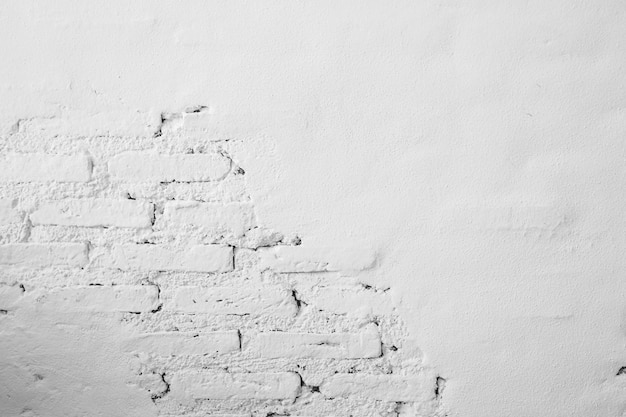 Mur de béton blanc - Petites fissures sur le fond de texture de surface.