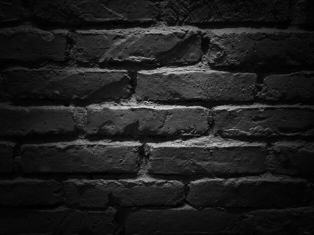 Mur de béton de brique monotone foncé