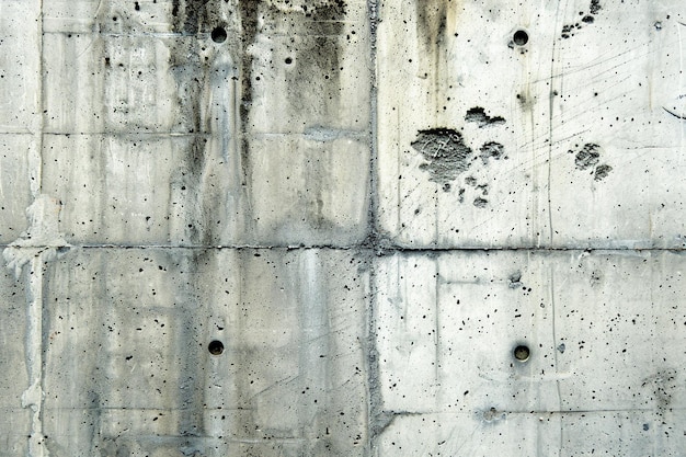 Mur en béton gris lisse