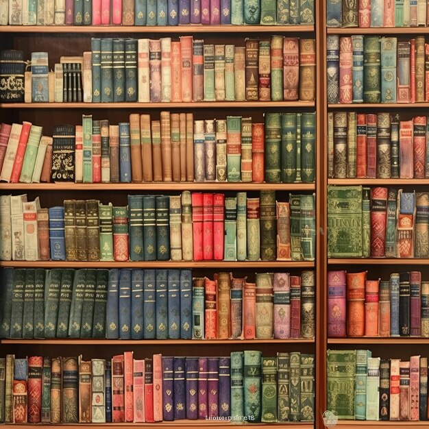 un mur de bibliothèque à la maison