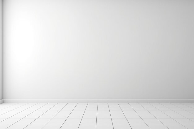 Mur blanc minimaliste avec de l'espace vide